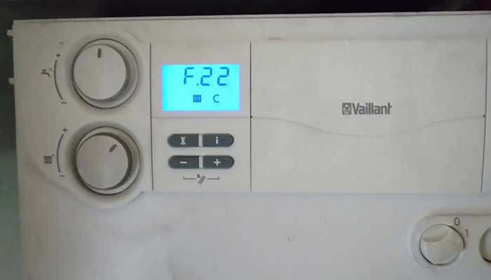 код ошибки отопительного котла Vaillant